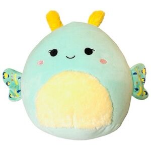 14” Squishmallows Connie The Emerald Moth. Medium Soft Plush kid toy Light green